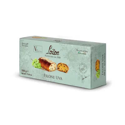 Filone Loison Uva 500gr. (Loaf of Panettone Raisins)