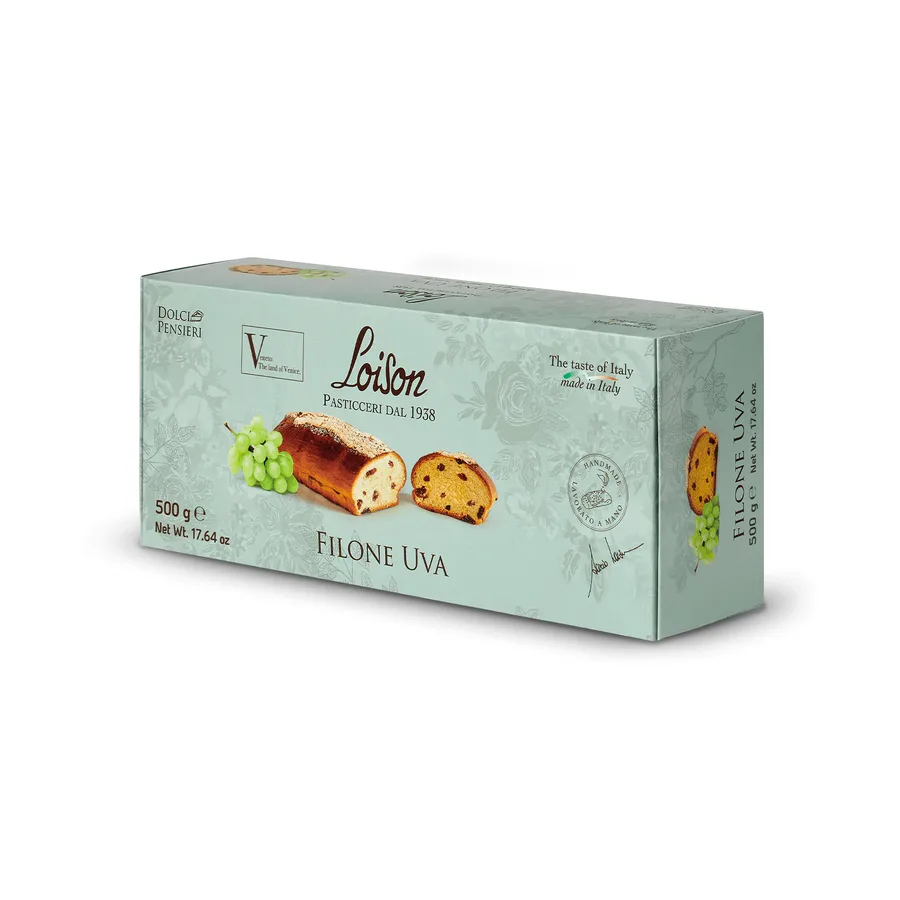 Filone Loison Uva 500gr. (Loaf of Panettone Raisins)